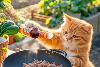 create ai cat cooking video, ai animation video to promote your channel