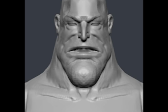 3d action figures maker, sculpt 3d figure for 3d printing, printable stl files