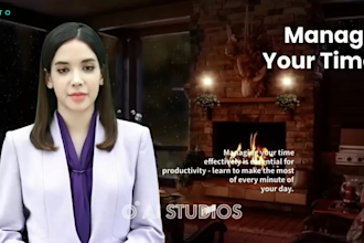 make ai spokesperson video with human avatar in any language