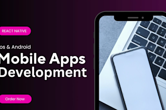 develop and design ios mobile app using react native