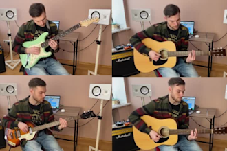 be your guitar player and record a guitar track