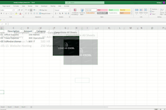 consolidation of multiple excel sheets to one sheet