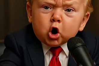 create a viral ai baby video podcast, baby talking podcast ai funny video reels