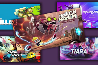 design steam capsule, game banner, game poster for video game and game marketing