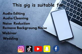 clean up background noise and enhance your audio file