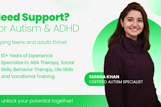 provide aba tutoring for social behavioral and life skills