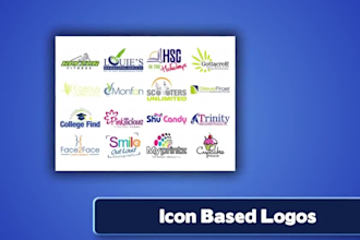 design blue green logo with unlimited concepts and revisions