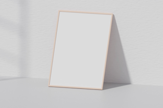 create realistic 3d mockup for template graphic design needs