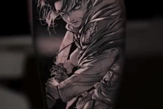draw anime tattoo, manga tattoo anime sleeve tattoo, custom otaku tattoo design