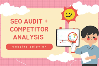 give manual website audit and competitor analysis report
