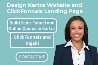 kartra clickfunnels landing page, redesign katra high level sales funnel site