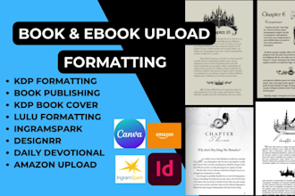 amazon kdp book publishing,kdp formatting,kindle cover, ingramspark formatting