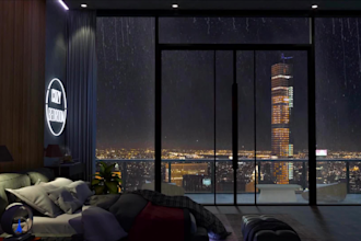 make cozy luxury rain video for youtube channel
