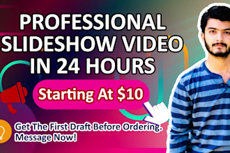 create professional photo slideshow video up to 500 images