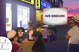 2d traditional short film animation, cartoon story animation in any style