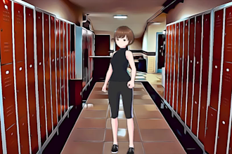 make an anime style animation