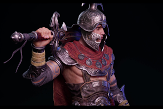 do realistic 3d character modeling, 3d game character, metahuman in ue5, zbrush