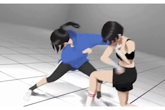 2d fighting animation 2d music video 2d short film japanese anime fighting style