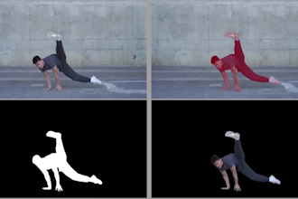 remove any video background by keying and rotoscoping