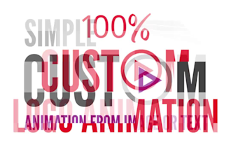 create simple animation logo from image or text