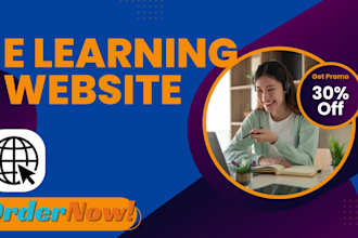 design a e learning website, tutor lms website