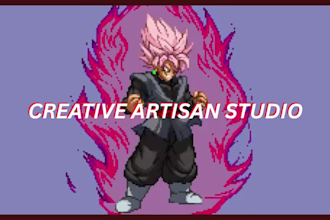 create pixel art animation pixel character design for game nft