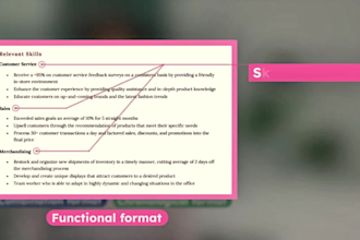 do professional resume or cv design in 1 hour