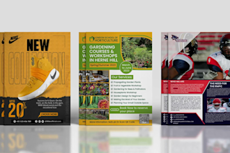 design professional and modern corporate flyers, pamphlets, and brochures