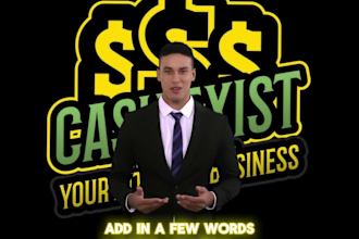 create a video campaign with an animated salesperson for your business