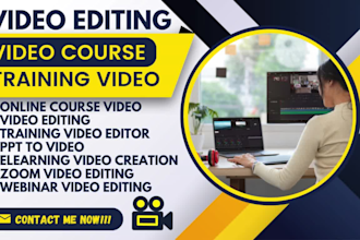 do online course content in video format, avatar video editing course creation