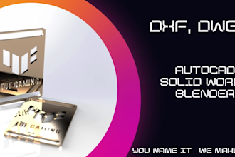 create custom dxf, dwg files for laser and plasma cutting