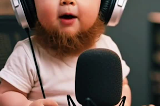 make viral talking ai baby videos, reels, and baby news podcast