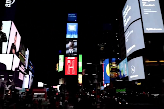 promote brand or logo on time square billboard video in less than 24 hours
