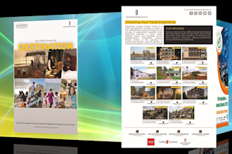 design brochures, profiles, annual reports,
