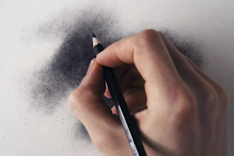create 2d sketch style animation logo or picture by pencil