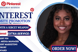 be your pro pinterest manager run p1nterest marketing for website promotion