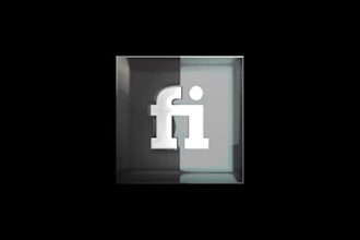 make a glossy reflection logo video loop