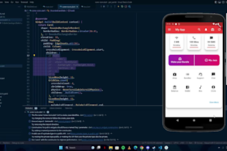 design and develop a flutter mobile app with firebase