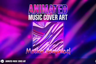 animate your single album and mixtape cover in motion graphics