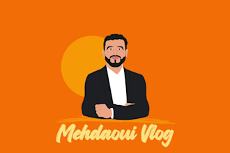 do cartoon face animated intro for youtube and videos