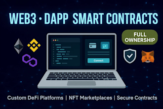 be web 3 developer, defi, web3 dapp, smart contract and blockchain developer
