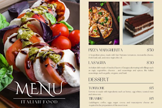 canva design virtual assistant restaurant flyer design brochure food menu poster