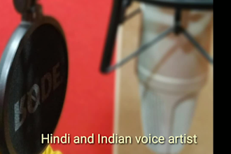 do voice over in hindi and indian english