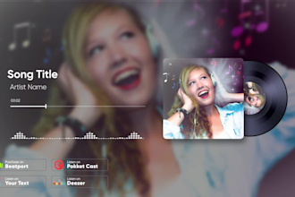 make youtube instagram audio visualizer reactor