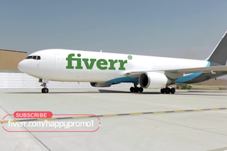 make logistic business plane video for your brand
