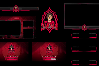 craft professional twitch logo animated and animated overlay