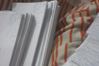 do hand writing envelopes and card including code for you