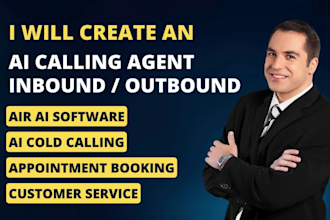create an ai calling agent using air ai and vapi for cold calling and support