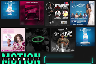 design animated event flyer