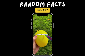 make random facts video shorts for youtube or tiktok